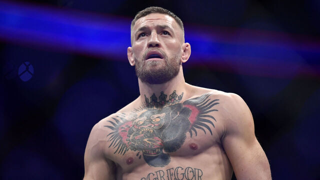 LAS VEGAS, NEVADA - JULY 10: Conor McGregor of Ireland prepares to fight Dustin Poirier during the UFC 264 event at T-Mobile Arena on July 10, 2021 in Las Vegas, Nevada.
