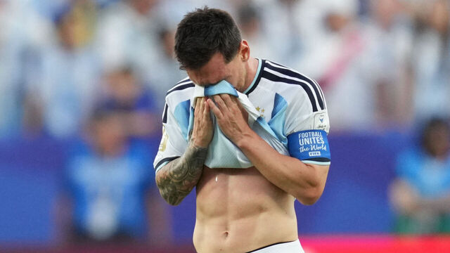 Lionel Andres Messi (Argentina) gestures during Group J FIFA World Cup 2026, Argentina and Algeria, Kansas Stadium, Kansas, United States on June 16 2026.