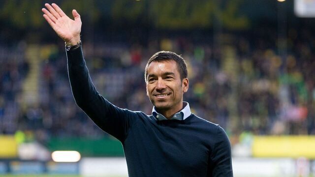 coach Giovanni van Bronckhorst of Feyenoord during the Dutch Eredivisie match between Fortuna Sittard and Feyenoord Rotterdam at the Fortuna Sittard Stadium on May 15, 2019 in Sittard, The Netherlands