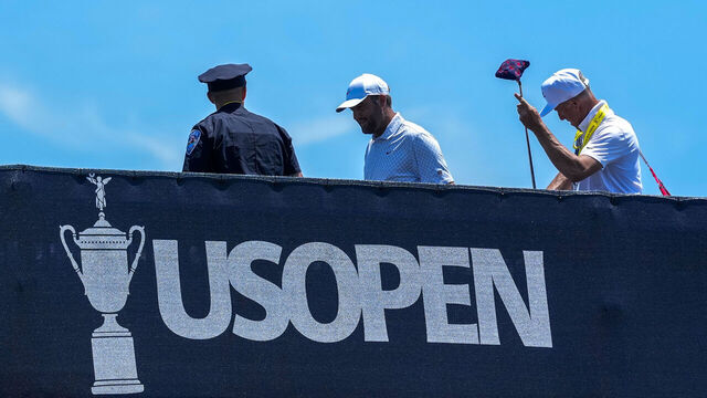 SOUTHAMPTON, NEW YORK - JUNE 17: Scottie Scheffler walks over the player bridge from 13 green to the 14th tee prior to 126th U.S. Open Championship at Shinnecock Hills Golf Club on June 17, 2026 in Southampton, New York.