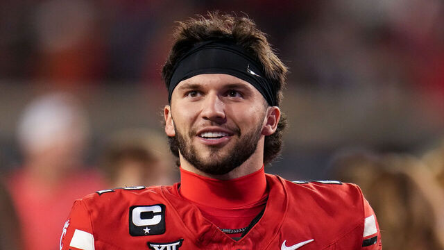 CINCINNATI, OHIO - OCTOBER 25: Brendan Sorsby #2 of the Cincinnati Bearcats walks off the field after beating the Baylor Bears 41-20 at Nippert Stadium on October 25, 2025 in Cincinnati, Ohio.