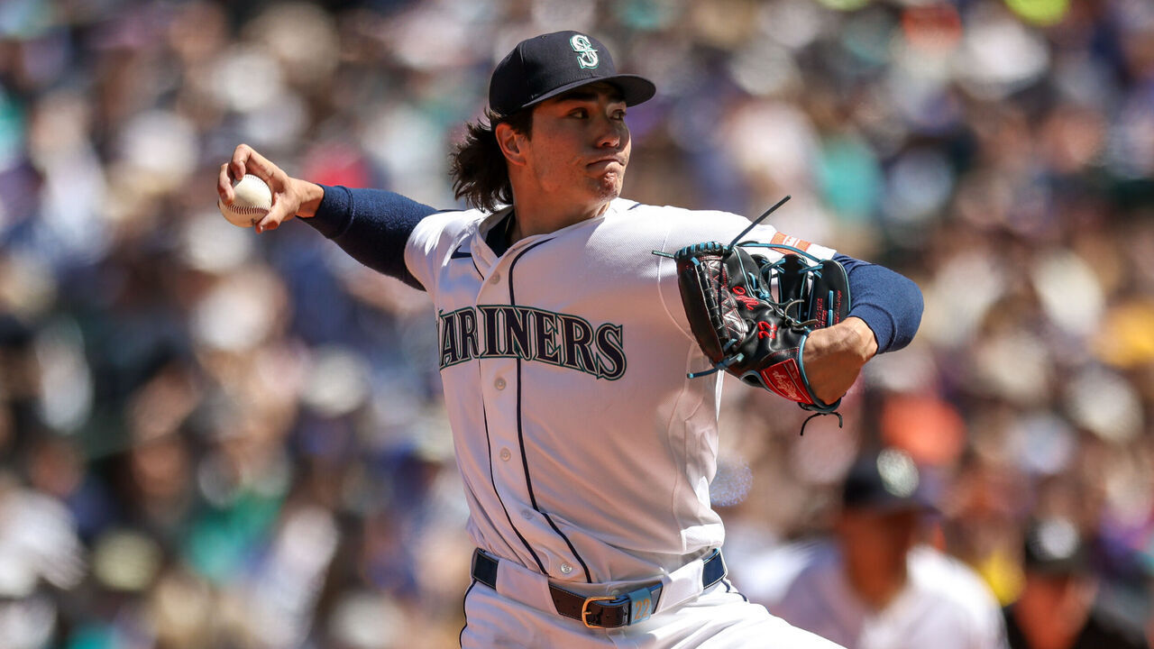 SEATTLE, WASHINGTON - JUNE 18: Bryan Woo #22 of the Seattle Mariners delivers a pitch during the fifth inning against the Baltimore Orioles at T-Mobile Park on June 18, 2026 in Seattle, Washington.