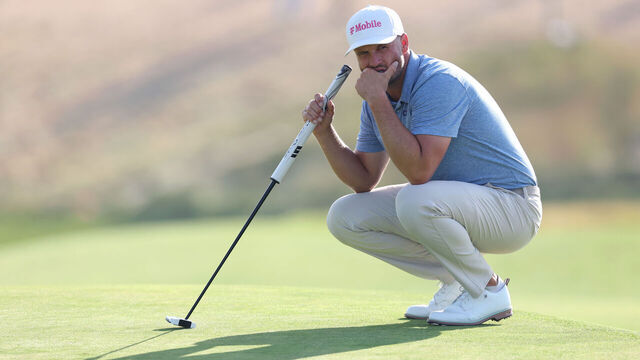 SOUTHAMPTON, NEW YORK - JUNE 18: Wyndham Clark of the United States looks on from the 18th green during the first round of the 126th U.S. OPEN at Shinnecock Hills Golf Club on June 18, 2026 in Southampton, New York.