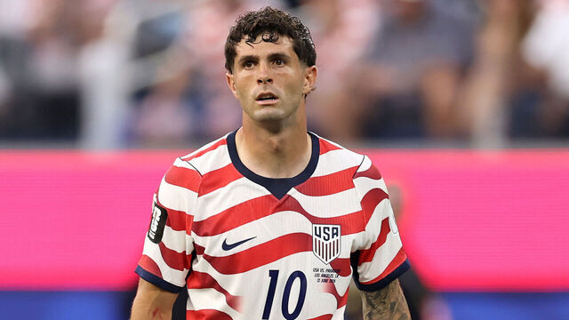 INGLEWOOD, CALIFORNIA - JUNE 12: Christian Pulisic #10 of the United States in action during the FIFA World Cup 2026 Group D match between USA and Paraguay at Los Angeles Stadium on June 12, 2026 in Inglewood, California.