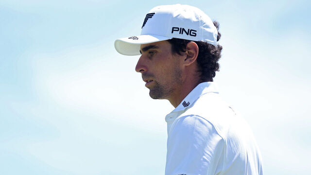 SOUTHAMPTON, NEW YORK - JUNE 17: Joaquin Niemann of Chile looks on on the 11th green during a practice round prior to the 126th U.S. OPEN at Shinnecock Hills Golf Club on June 17, 2026 in Southampton, New York.