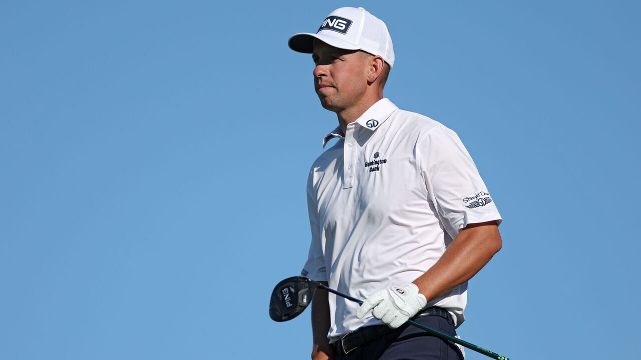 SOUTHAMPTON, NEW YORK - JUNE 20: Sam Stevens of the United States looks on from the 12th tee during the third round of the 126th U.S. OPEN at Shinnecock Hills Golf Club on June 20, 2026 in Southampton, New York.