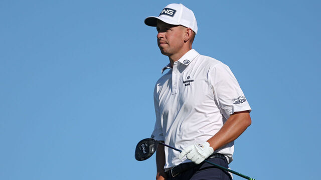 SOUTHAMPTON, NEW YORK - JUNE 20: Sam Stevens of the United States looks on from the 12th tee during the third round of the 126th U.S. OPEN at Shinnecock Hills Golf Club on June 20, 2026 in Southampton, New York.