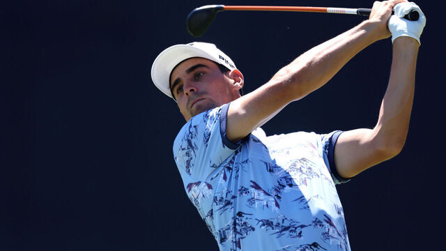 SOUTHAMPTON, NEW YORK - JUNE 20: Joaquín Niemann of Chile plays a shot from the second tee during the third round of the 126th U.S. OPEN at Shinnecock Hills Golf Club on June 20, 2026 in Southampton, New York.