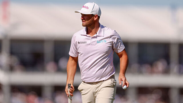 SOUTHAMPTON, NEW YORK - JUNE 21: Wyndham Clark of the United States looks on from the eighth green during the final round of the 126th U.S. OPEN at Shinnecock Hills Golf Club on June 21, 2026 in Southampton, New York.