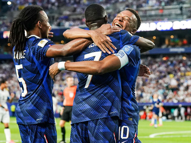 Mbappe's brace lifts France past Iraq, into round of 32 at …