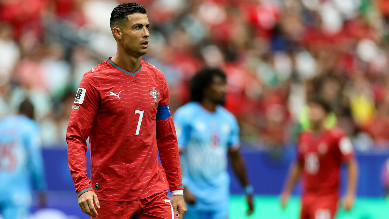 Houston, United States - June 17: Portugal's Cristiano Ronaldo during the FIFA World Cup 2026 Group K match between Portugal and Congo DR at Houston Stadium on June 17, 2026 in Houston, United States.
