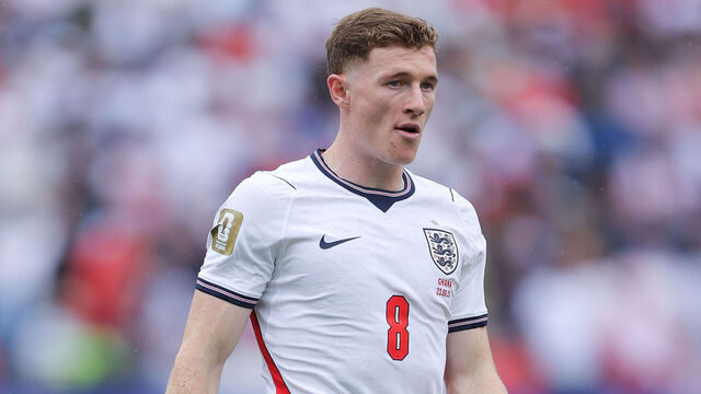 FOXBOROUGH, MASSACHUSETTS - JUNE 23: Elliot Anderson of England during the FIFA World Cup 2026 Group L match between England and Ghana at Boston Stadium on June 23, 2026 in Foxborough, Massachusetts.