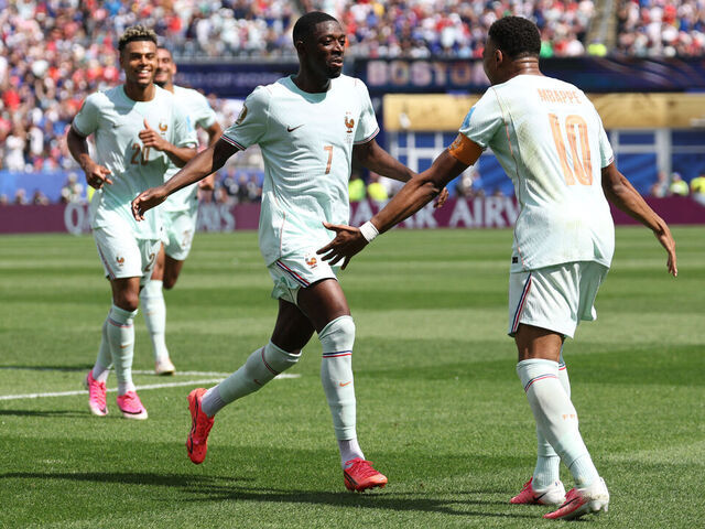 Dembele dazzles with rapid hat-trick as France wins group