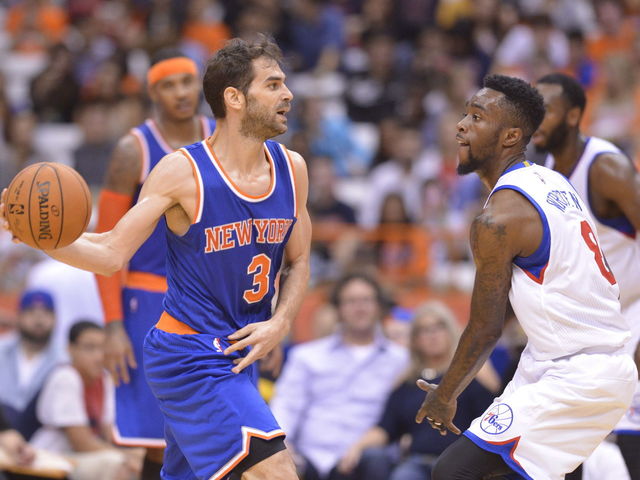 Knicks' Calderon out Saturday with knee injury