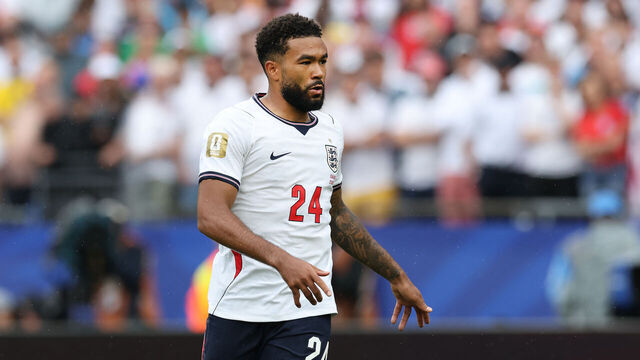 FOXBOROUGH, MASSACHUSETTS - JUNE 23: Reece James of England is seen during the FIFA World Cup 2026 Group L match between England and Ghana at Boston Stadium on June 23, 2026 in Foxborough, Massachusetts.