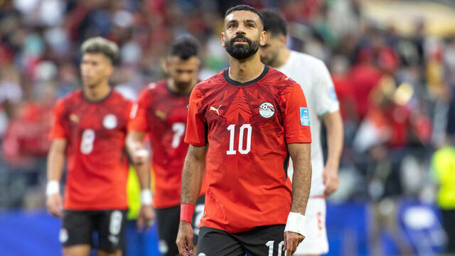 SEATTLE, WASHINGTON - JUNE 26: Mohamed Salah #10 of Egypt looks on during the FIFA World Cup 2026 Group G match between Egypt and IR Iran at Seattle Stadium on June 26, 2026 in Seattle, Washington.