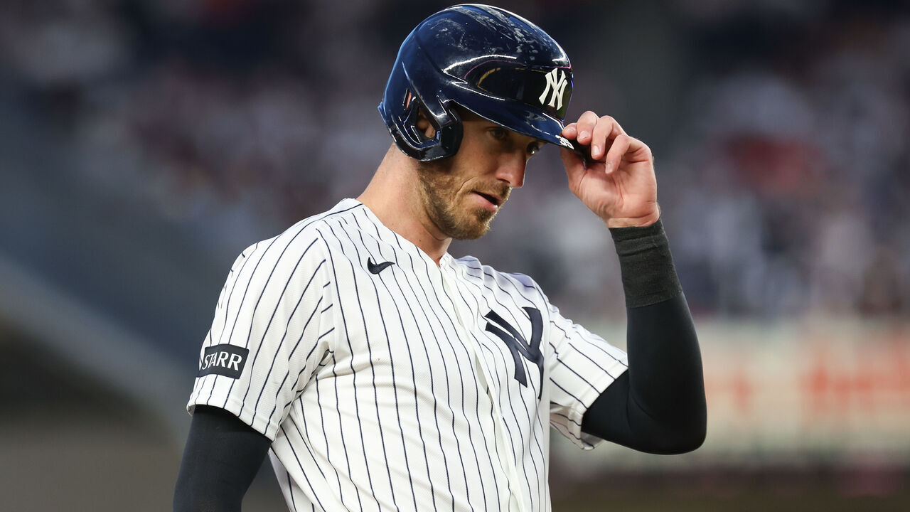 BRONX, NY - JUNE 17: Cody Bellinger #35 of the New York Yankees stands on third during a game between the Chicago White Sox and New York Yankees at Yankee Stadium on June 17, 2026 in the Bronx, New York.