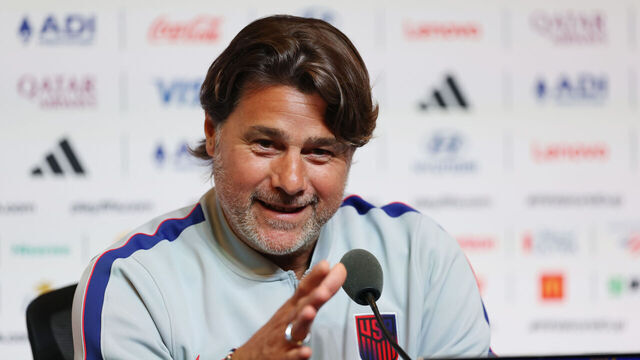 SANTA CLARA, CALIFORNIA - JUNE 30: Mauricio Pochettino, Head Coach of the United States, speaks during the press conference of United States at San Francisco Bay Area Stadium on June 30, 2026 in Santa Clara, California.