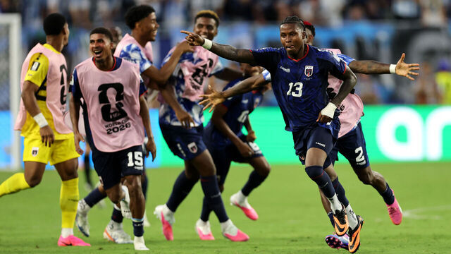 MIAMI GARDENS, FLORIDA - JULY 03: Sidny Lopes Cabral #13 of Cabo Verde celebrates scoring his team's second goal during the FIFA World Cup 2026 Round of 32 match between Argentina and Cabo Verde at Miami Stadium on July 03, 2026 in Miami Gardens, Florida.