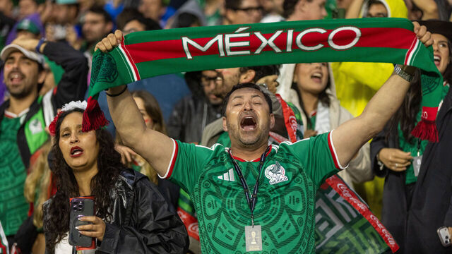 MEXICO CITY, MEXICO - JUNE 30: Fans of Mexico cheer after the FIFA World Cup 2026 Round Of 32 match between Mexico and Ecuador at Mexico City Stadium on June 30, 2026 in Mexico City, Mexico.
