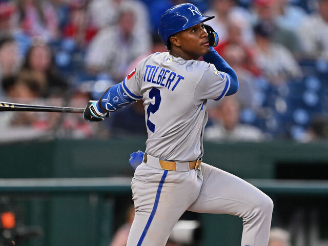 Royals' Tolbert ties MLB record with hits in 12 straight | theScore