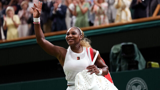 LONDON, UNITED KINGDOM - JUNE 30: Serena Williams of United States during Day Two of the The Championships - Wimbledon 2026 at All England Lawn Tennis and Croquet Club on June 30, 2026 in London, England.