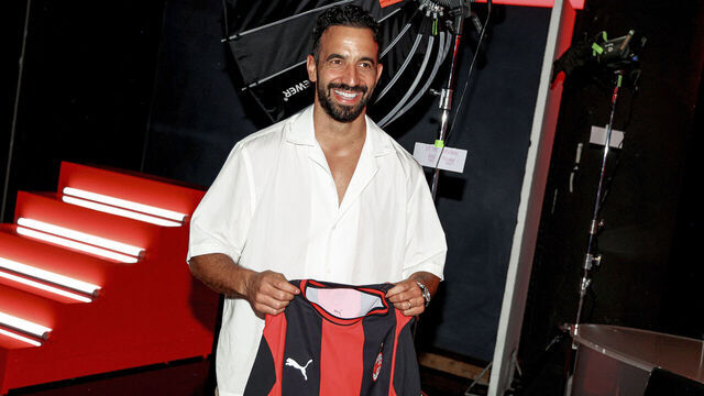 MILAN, ITALY - JULY 06: AC Milan Welcome New Manager Ruben Amorim at Casa Milan on July 06, 2026 in Milan, Italy.