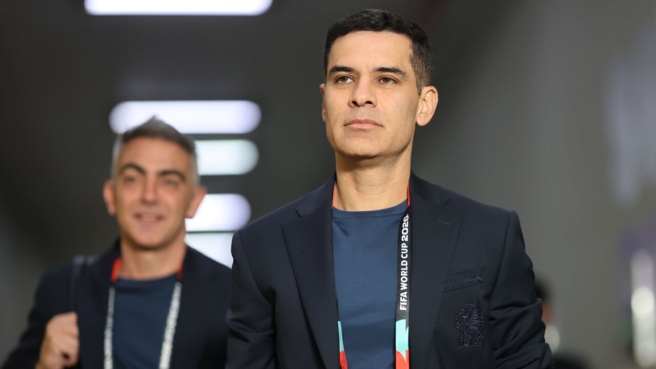 MEXICO CITY, MEXICO - JUNE 11: Rafael Marquez, assistant coach of Mexico arrives before the FIFA World Cup 2026 Group A match between Mexico and South Africa at Mexico City Stadium on June 11, 2026 in Mexico City, Mexico.