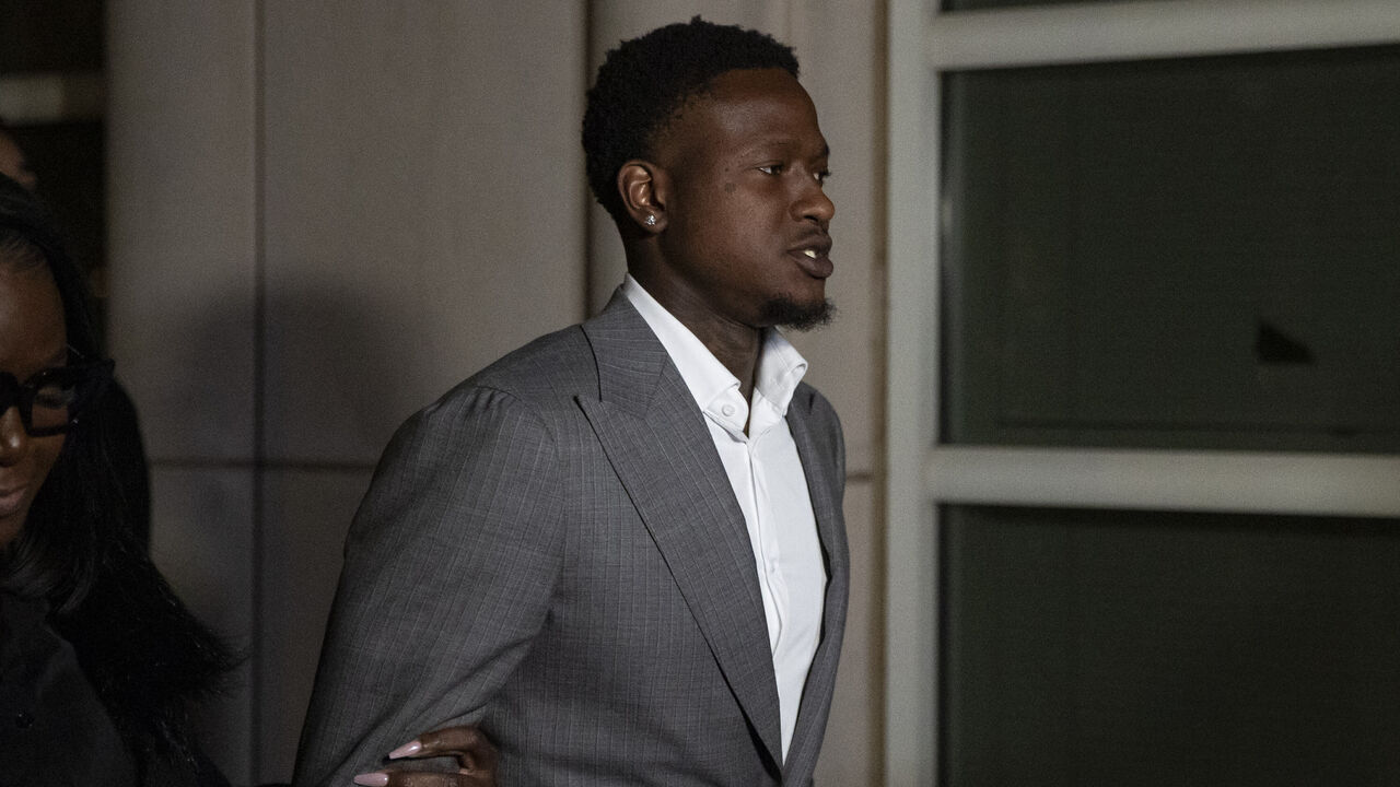 NEW YORK, UNITED STATES - DECEMBER 8: Miami Heat's Terry Rozier leaves Brooklyn federal court after a hearing during his visit to the borough on Monday at the Brooklyn Federal Courthouse in New York, United States, on December 8, 2025.