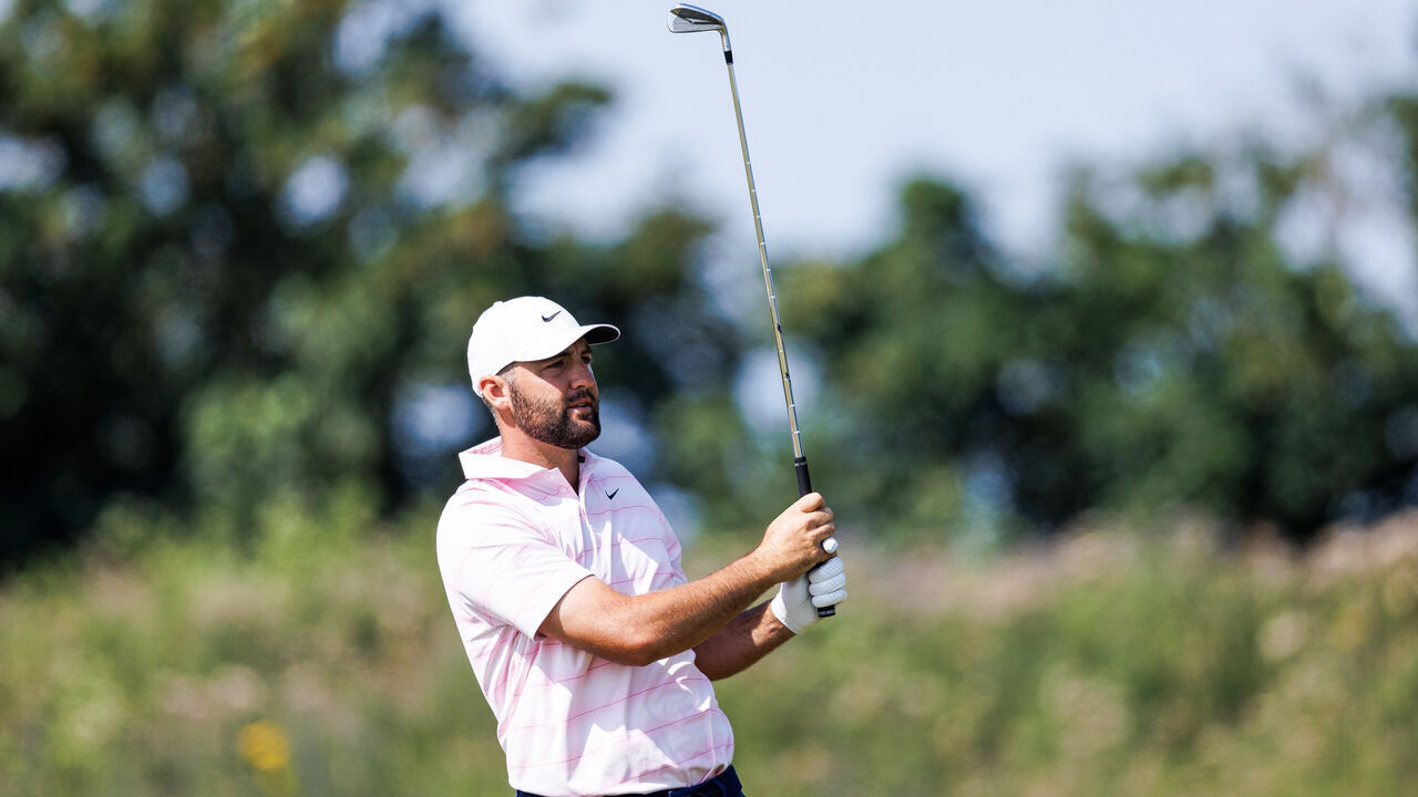NORTH BERWICK, SCOTLAND - JULY 10: Scottie Scheffler of the USA during day two of the 2026 Genesis Scottish Open at the Renaissance Club, on July 10, 2026, in North Berwick, Scotland.