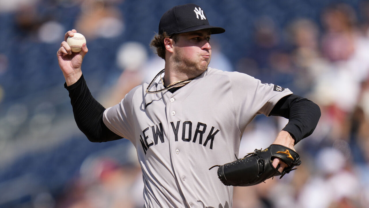 WASHINGTON, DC - JULY 11: Cam Schlittler #31 of the New York Yankees pitches to the Washington Nationals during the second inning at Nationals Park on July 11, 2026 in Washington, DC.