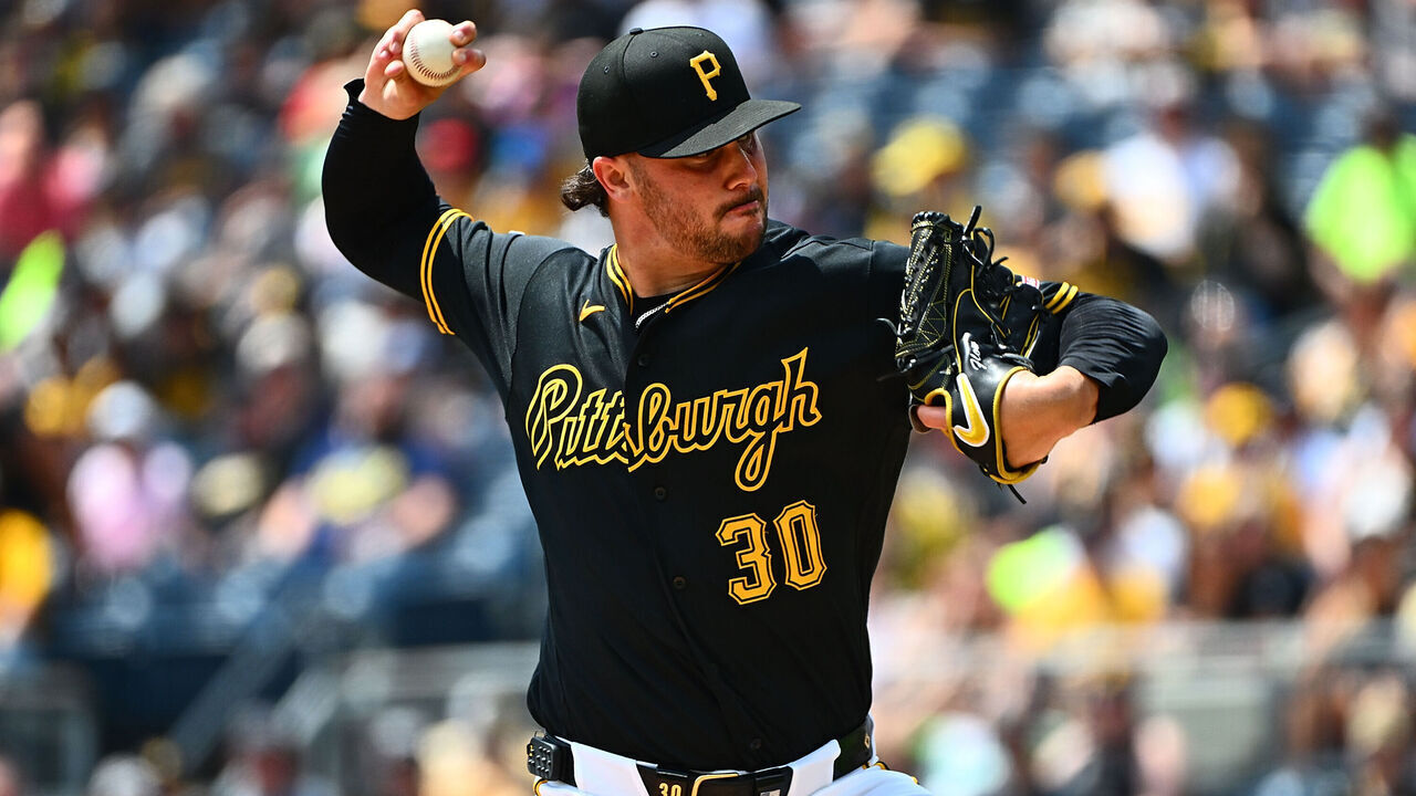 PITTSBURGH, PENNSYLVANIA - JULY 12: Paul Skenes #30 of the Pittsburgh Pirates pitches in the first inning during the game against the Milwaukee Brewers at PNC Park on July 12, 2026 in Pittsburgh, Pennsylvania.