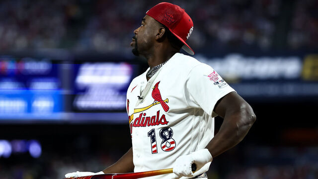 PHILADELPHIA, PENNSYLVANIA - JULY 13: Jordan Walker #18 of the St. Louis Cardinals competes during the 2026 Home Run Derby at Citizens Bank Park on July 13, 2026 in Philadelphia, Pennsylvania.
