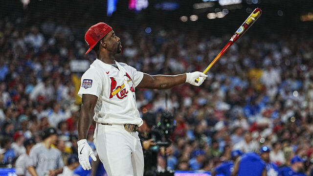 PHILADELPHIA, PA - JULY 13: Jordan Walker #18 of the St. Louis Cardinals bats during the 2026 T-Mobile Home Run Derby at Citizens Bank Park on Monday, July 13, 2026 in Philadelphia, Pennsylvania.