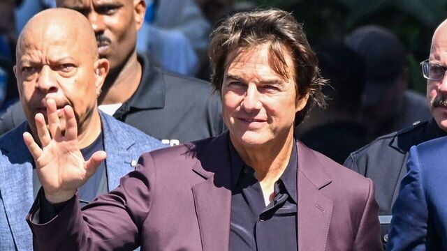 LOS ANGELES, CA - JUNE 12: Tom Cruise is seen arriving for a ceremony honoring David Beckham with a star on the Hollywood Walk of Fame on June 12, 2026 in Los Angeles, California.