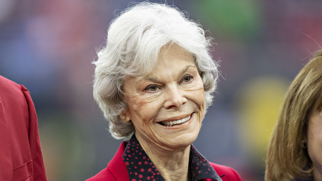 HOUSTON, TX - DECEMBER 8: Owner Janice McNair of the Houston Texans on the field before a game against the Denver Broncos at NRG Stadium on December 8, 2019 in Houston, Texas. The Broncos defeated the Texans 38-24.