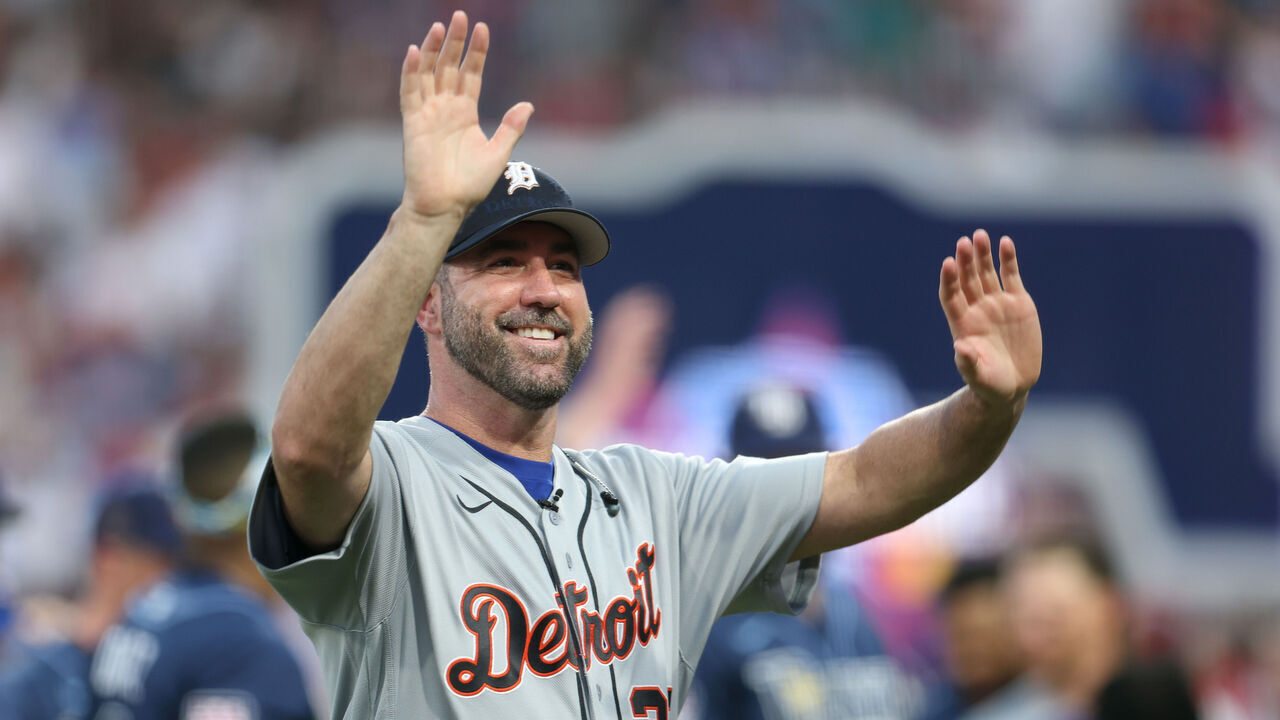 PHILADELPHIA, PENNSYLVANIA - JULY 14: Justin Verlander #35 of the Detroit Tigers before the 2026 MLB All-Star Game at Citizens Bank Park on July 14, 2026 in Philadelphia, Pennsylvania.