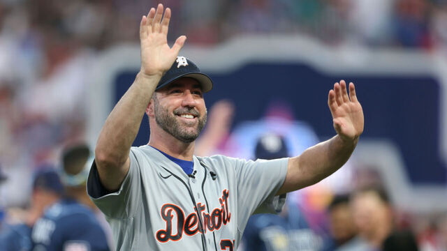 PHILADELPHIA, PENNSYLVANIA - JULY 14: Justin Verlander #35 of the Detroit Tigers before the 2026 MLB All-Star Game at Citizens Bank Park on July 14, 2026 in Philadelphia, Pennsylvania.