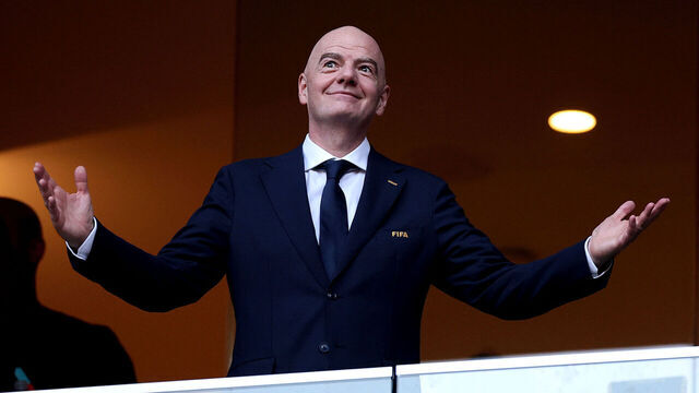 GUADALUPE, MEXICO - JUNE 29: FIFA President Gianni Infantino attends the FIFA World Cup 2026 Round of 32 match between Netherlands and Morocco at Monterrey Stadium on June 29, 2026 in Guadalupe, Mexico.