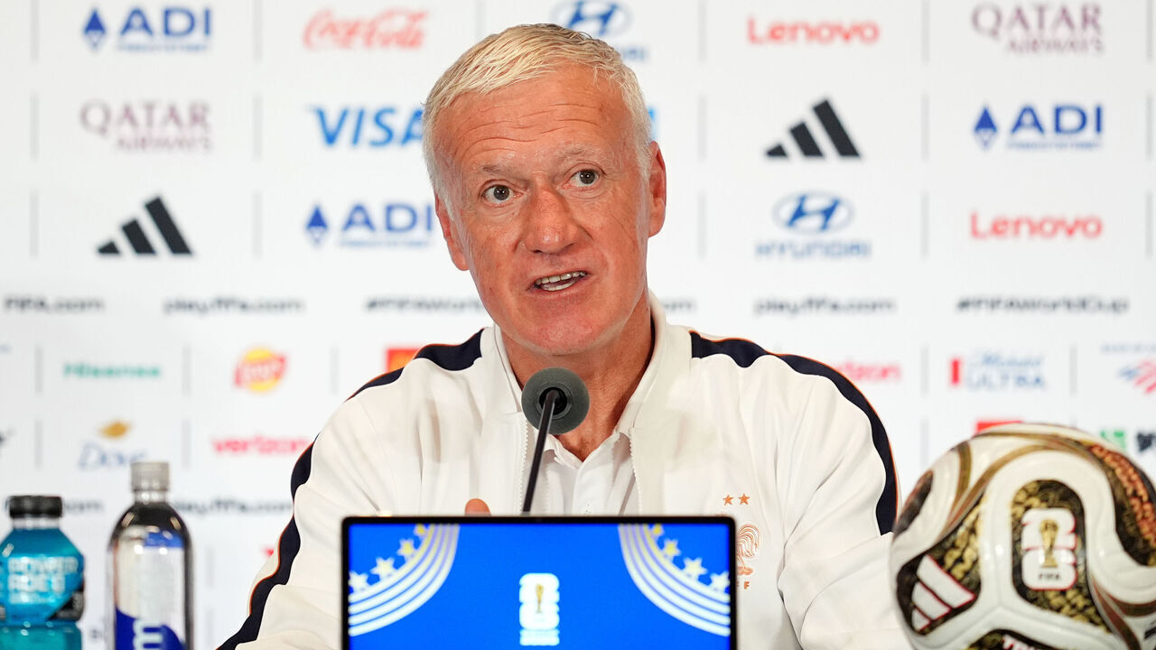 France manager Didier Deschamps during the press conference at the Miami Stadium. France will face England in the FIFA World Cup 2026 bronze final on Saturday. Picture date: Friday July 17, 2026.