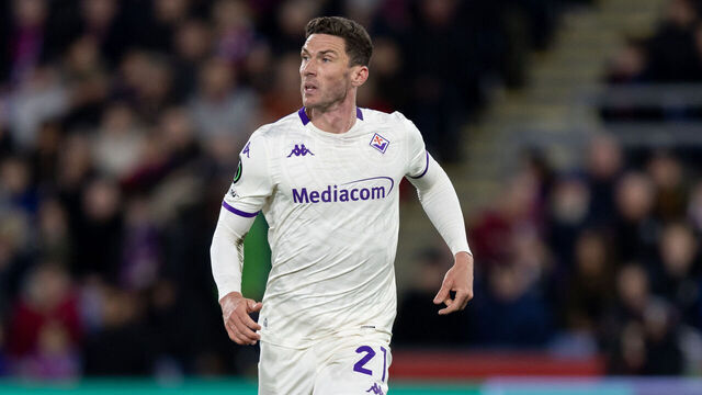LONDON, ENGLAND - APRIL 09: Robin Gosens of Fiorentina in action during the UEFA Conference League 2025/26 Quarter-Final Leg One match between Crystal Palace FC and ACF Fiorentina at Selhurst Park on April 9, 2026 in London, England.