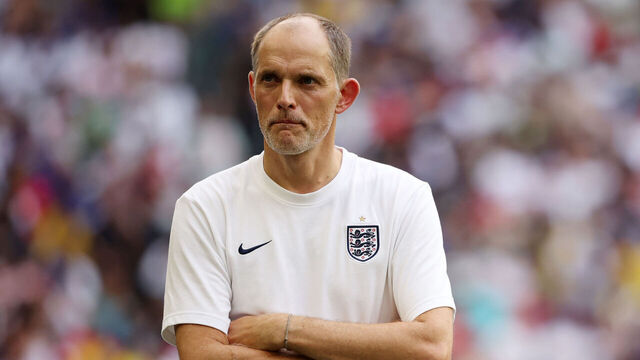 MIAMI GARDENS, FLORIDA - JULY 18: Thomas Tuchel, Head Coach of England looks on after the 6-4 win during the FIFA World Cup 2026 Bronze Final between France and England at Miami Stadium on July 18, 2026 in Miami Gardens, Florida.