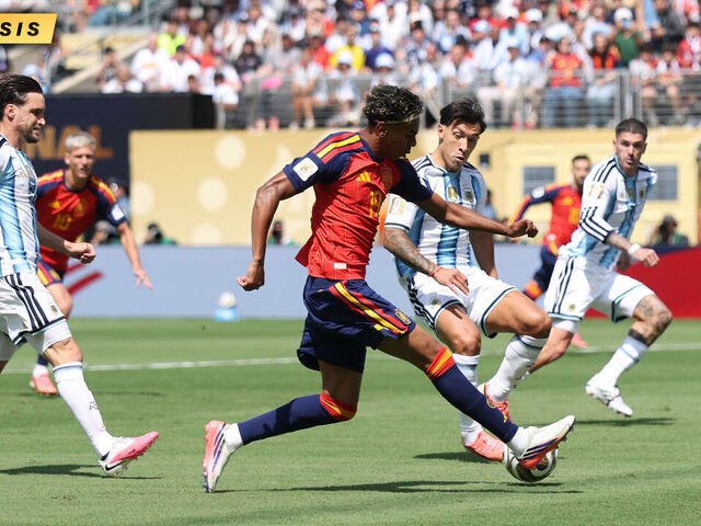 World Cup final live: Spain and Argentina goalless at