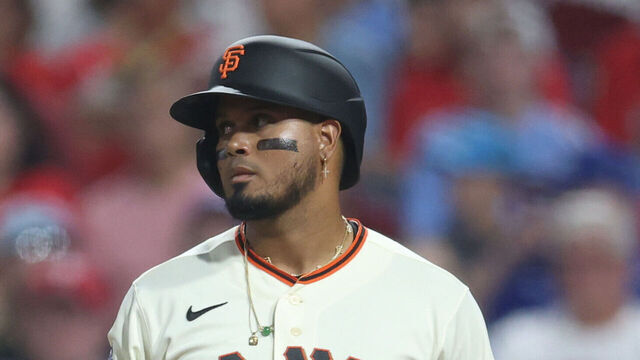 PHILADELPHIA, PENNSYLVANIA - JULY 14: Luis Arraez #1 of the San Francisco Giants looks on during the seventh inning of the 2026 MLB All-Star Game at Citizens Bank Park on July 14, 2026 in Philadelphia, Pennsylvania.