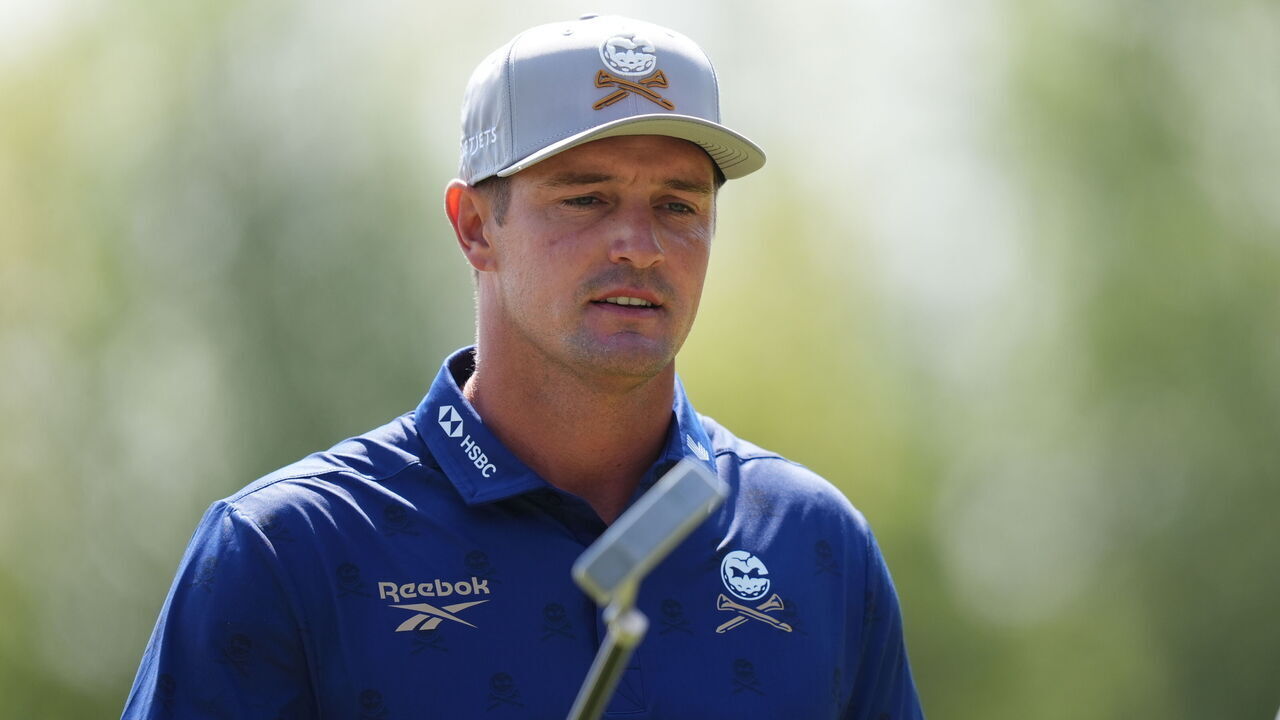 Bryson DeChambeau of Crushers GC during day two of LIV Golf United Kingdom 2026 at the JCB Golf and Country Club, Rocester. Picture date: Friday July 24, 2026.