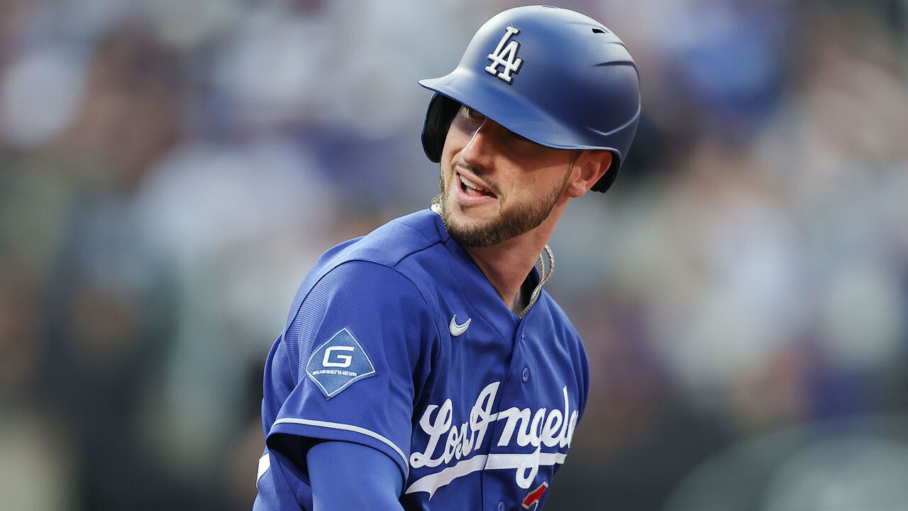 NEW YORK, NEW YORK - JULY 25: Kyle Tucker #23 of the Los Angeles Dodgers rounds the bases after hitting a solo home run during the third inning of the game against the New York Mets at Citi Field on July 25, 2026 in New York City.