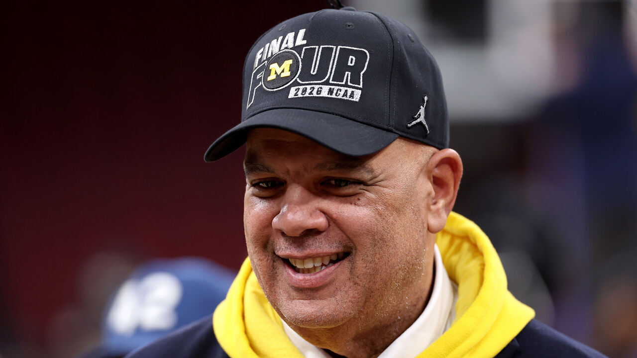 CHICAGO, ILLINOIS - MARCH 29: Athletic Director Warde Manuel of the Michigan Wolverines looks on after the game against the Tennessee Volunteers in the Elite Eight of the 2026 NCAA Men's Basketball Tournament at the United Center on March 29, 2026 in Chicago, Illinois.
