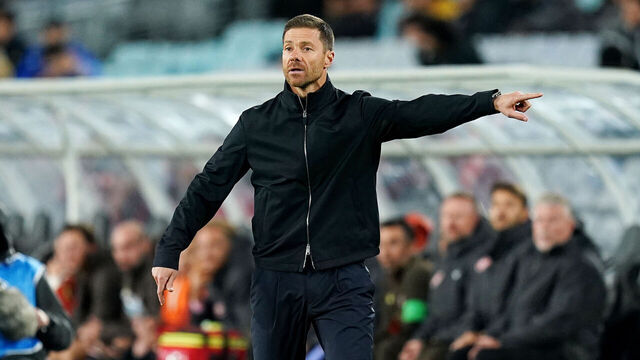 Chelsea manager Xabi Alonso during the pre-season friendly match at the Accor Stadium in Sydney, Australia. Picture date: Tuesday July 28, 2026.