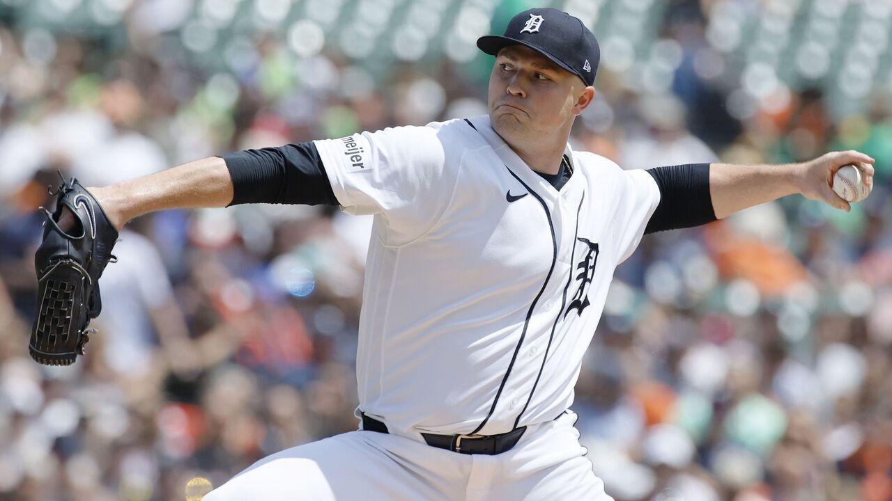 DETROIT, MI - JULY 29: Tarik Skubal #29 of the Detroit Tigers pitches against the Baltimore Orioles during the second inning at Comerica Park on July 29, 2026 in Detroit, Michigan.