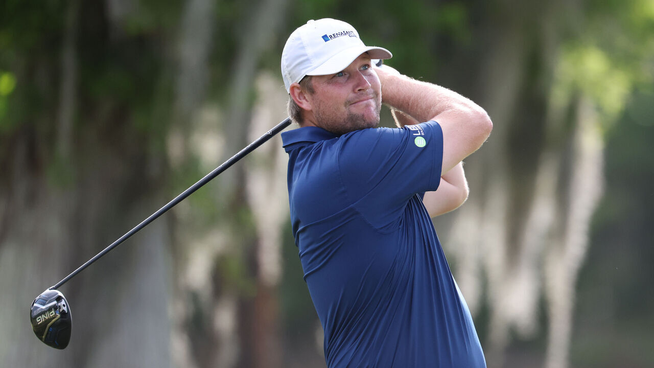 AVONDALE, LOUISIANA - APRIL 24: Trey Mullinax of the United States plays his shot from the second tee during the second round of the Zurich Classic of New Orleans 2026 at TPC Louisiana on April 24, 2026 in Avondale, Louisiana.